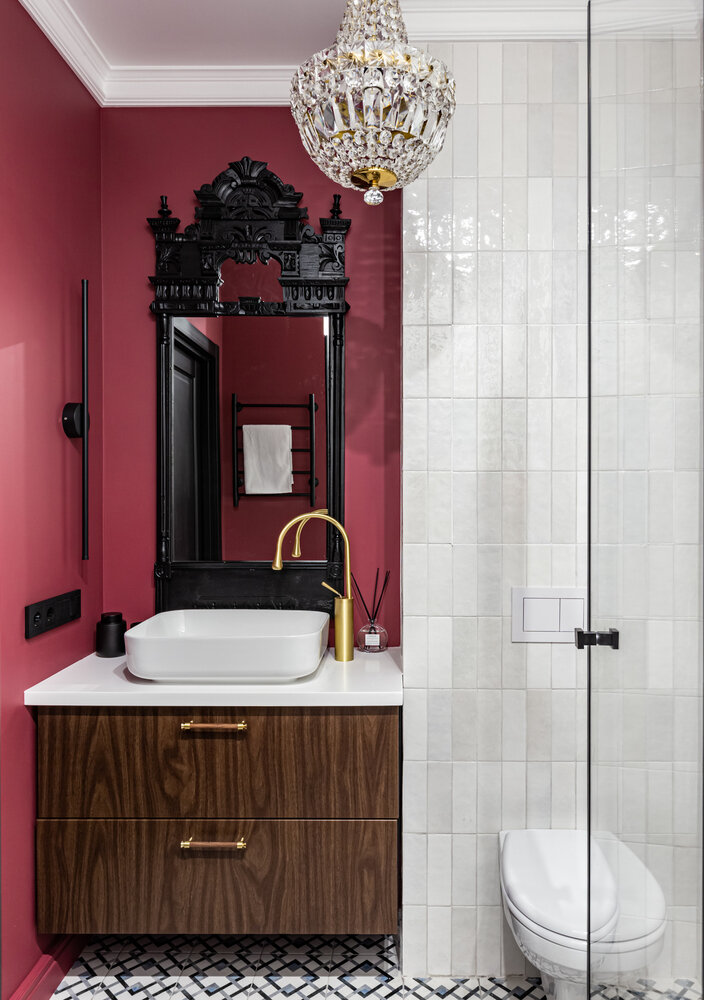 Фотография: Ванная в стиле Современный, Эклектика, Классический, Малогабаритная квартира, Квартира, Студия, Проект дня, Санкт-Петербург, Кирпичный дом, до 40 метров, Ксения Гузий – фото на INMYROOM Фотография: Ванная в стиле Современный, Эклектика, Классический, Малогабаритная квартира, Квартира, Студия, Проект дня, Санкт-Петербург, Кирпичный дом, до 40 метров, Ксения Гузий – фото на INMYROOM