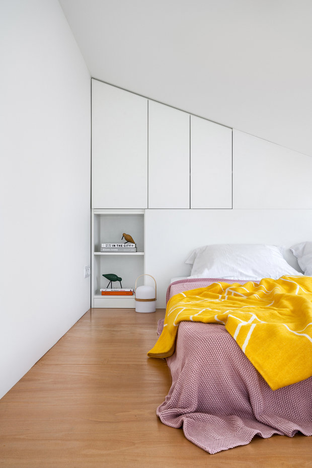 Фотография: Спальня в стиле Минимализм, Современный, Квартира, Студия, Проект недели, Киев, Ольга Бондарь, до 40 метров – фото на INMYROOM