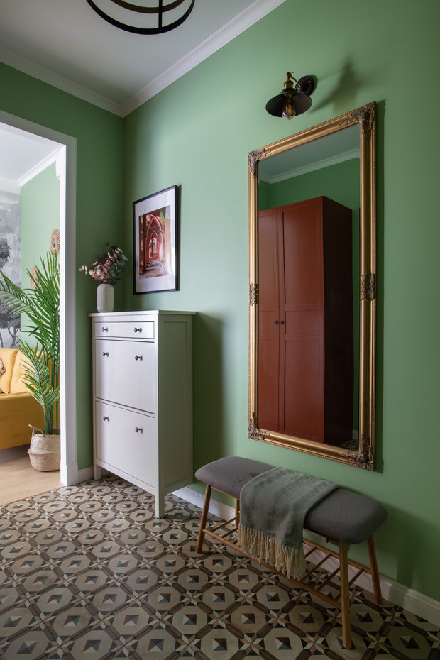 Фотография: Прихожая в стиле Скандинавский, Эклектика, Современный, Малогабаритная квартира, Квартира, Студия, Проект недели, Москва, до 40 метров, Вадим Бычков, Екатерина Бычкова – фото на INMYROOM