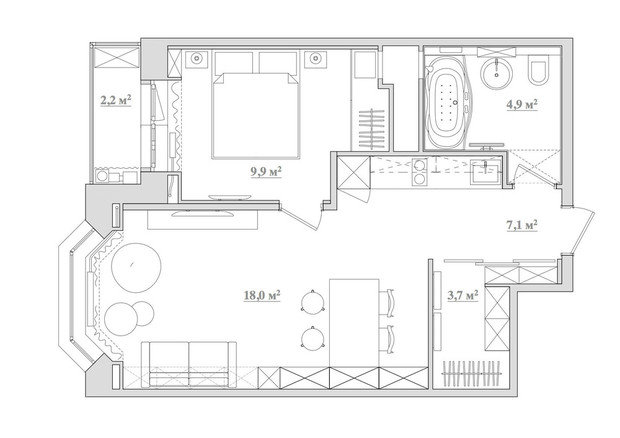 Фото из портфолио Футурама – фотографии дизайна интерьеров на INMYROOM