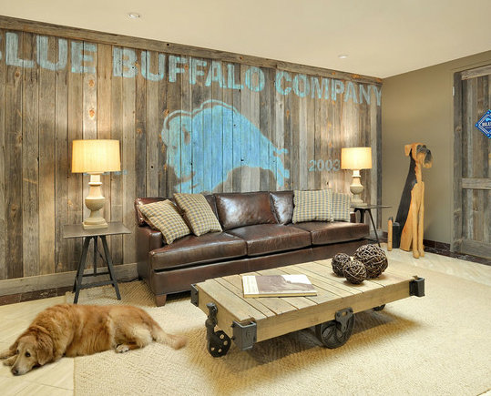 Фотография: Гостиная в стиле Лофт, Декор интерьера, Декор дома, Цвет в интерьере, Обои – фото на INMYROOM