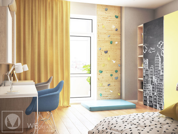 Фото из портфолио Светлая квартира с яркими акцентами – фотографии дизайна интерьеров на INMYROOM