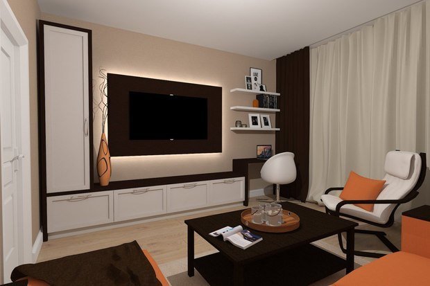 Фото из портфолио Трехкомнатная квартира – фотографии дизайна интерьеров на INMYROOM