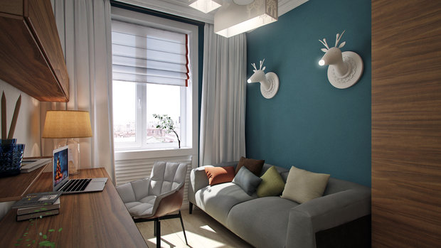 Фотография: Офис в стиле Скандинавский, Современный, Эклектика, Декор интерьера, Квартира, Eichholtz, Дома и квартиры, Проект недели, Сталинка – фото на INMYROOM