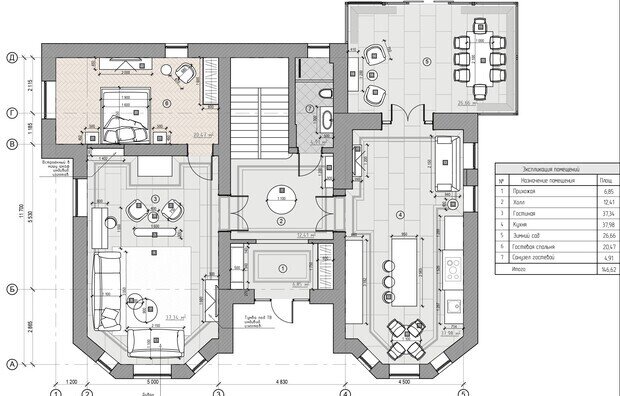 Фотография: Планировки в стиле , Дом, Проект дня, Москва, Блочный дом, 4 и больше, Более 90 метров, Эксклюзивные проекты, современный с элементами классики и роскоши, Юлия Стоянова – фото на INMYROOM