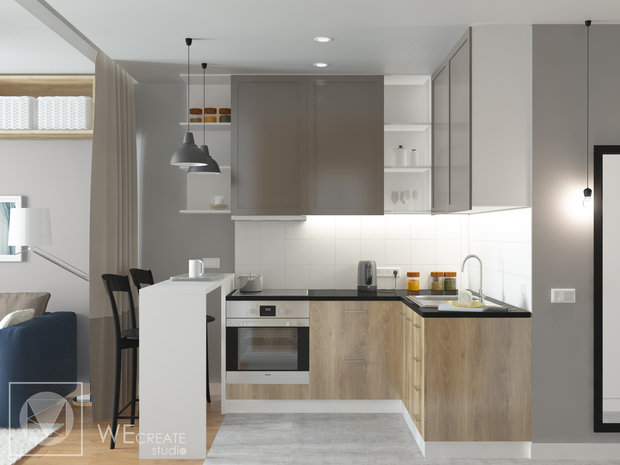 Фото из портфолио Smart-квартира, 27 м.кв. – фотографии дизайна интерьеров на INMYROOM