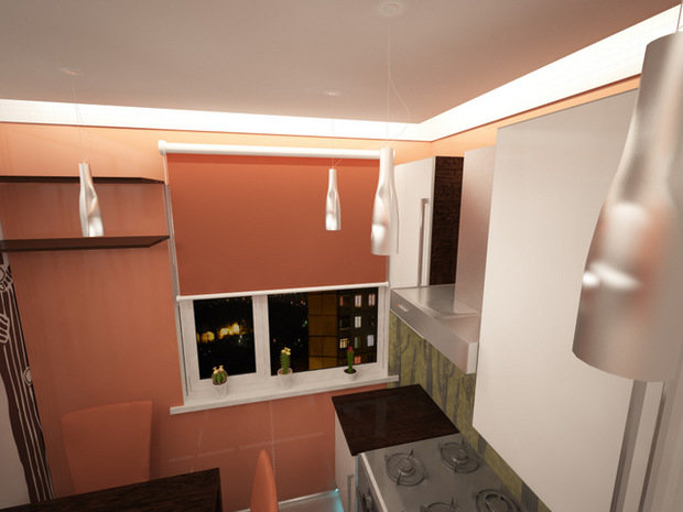 Фото из портфолио Оптимизация и визуальное расширение пространства маленькой кухни – фотографии дизайна интерьеров на INMYROOM