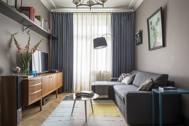 Фотография: Гостиная в стиле Скандинавский, Гид, Елена Зуфарова, Сталинка, Наталья Соло, Алена Чмелева, Наталья Мердина, SODA – фото на INMYROOM