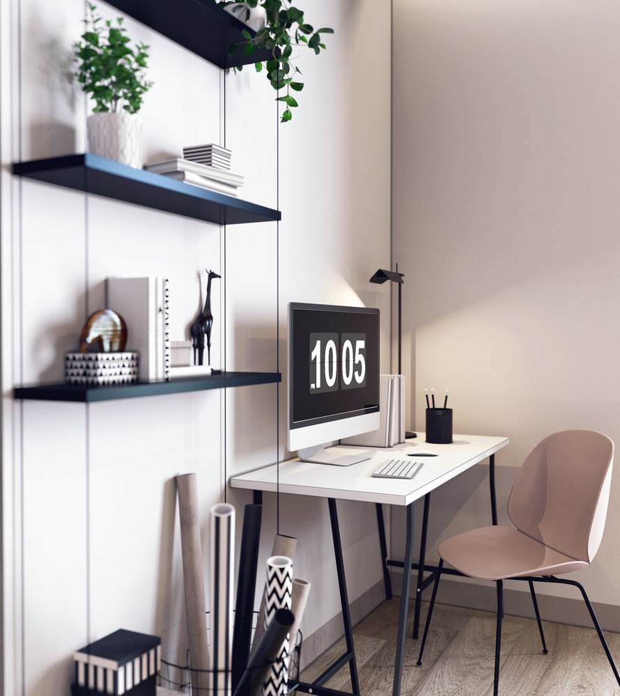 Фотография: Кабинет в стиле Минимализм, Скандинавский, Квартира, Проект недели, Москва, Монолитный дом, Quadro room, 3 комнаты, Более 90 метров – фото на INMYROOM Фотография: Кабинет в стиле Минимализм, Скандинавский, Квартира, Проект недели, Москва, Монолитный дом, Quadro room, 3 комнаты, Более 90 метров – фото на INMYROOM