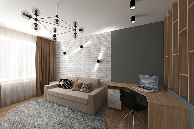 Фото из портфолио квартира 40 кв.м. – фотографии дизайна интерьеров на INMYROOM
