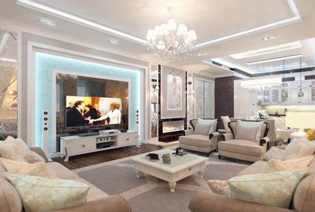 Трехкомнатная квартира 140 кв. м в Москве, классический стиль