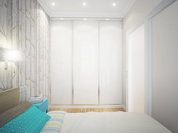 Фотография: Спальня в стиле Скандинавский, Квартира, Цвет в интерьере, Дома и квартиры, Белый, Проект недели – фото на INMYROOM