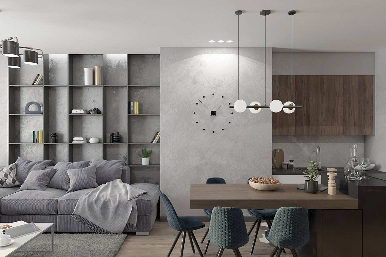 Фотография: Кухня и столовая в стиле Современный, Ванная, Гостиная, Детская, Спальня, Квартира, Проект недели, Серый, Коричневый, Более 90 метров, ПРЕМИЯ INMYROOM – фото на INMYROOM Фотография: Кухня и столовая в стиле Современный, Ванная, Гостиная, Детская, Спальня, Квартира, Проект недели, Серый, Коричневый, Более 90 метров, ПРЕМИЯ INMYROOM – фото на INMYROOM