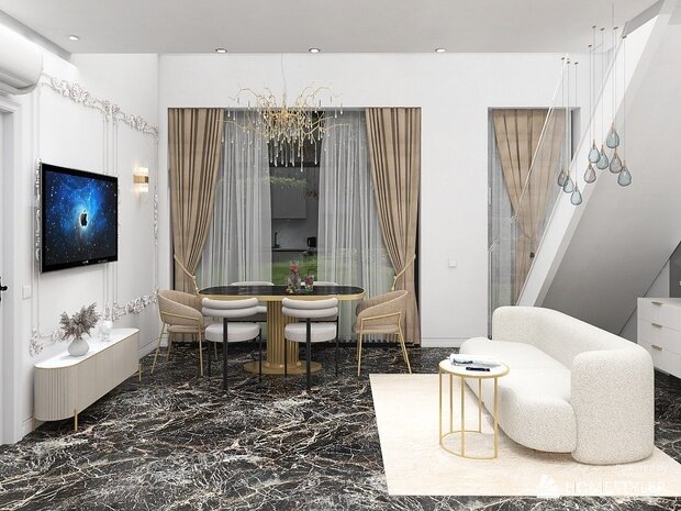 Фото из портфолио Двухуровневая квартира в ЖК Легенда,г. Санкт-Петербург – фотографии дизайна интерьеров на INMYROOM