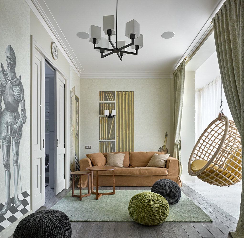 Фотография: Гостиная в стиле Современный, Эклектика, Квартира, Проект дня, Москва, Сергей Ананьев, новостройка, Ариана Ахмад, Татьяна Карякина, Монолитный дом, 4 и больше, Более 90 метров – фото на INMYROOM Фотография: Гостиная в стиле Современный, Эклектика, Квартира, Проект дня, Москва, Сергей Ананьев, новостройка, Ариана Ахмад, Татьяна Карякина, Монолитный дом, 4 и больше, Более 90 метров – фото на INMYROOM