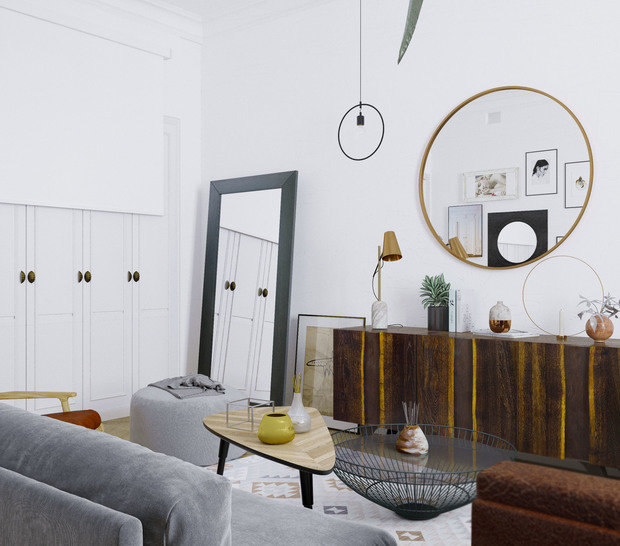 Фото из портфолио Интерьер 3-к. квартиры на 1-й Тверской-Ямской улице в Москве – фотографии дизайна интерьеров на INMYROOM