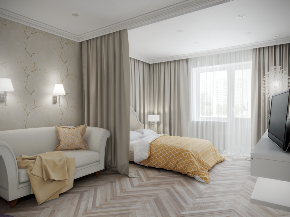 Фотография: в стиле , Гостиная, Спальня, Квартира, Студия, Гид, 1 комната – фото на INMYROOM Фотография: в стиле , Гостиная, Спальня, Квартира, Студия, Гид, 1 комната – фото на INMYROOM