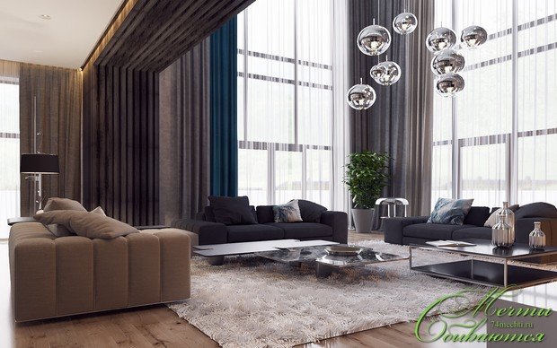 Фото из портфолио Интерьер гостиной с элементами бохо-шика – фотографии дизайна интерьеров на INMYROOM