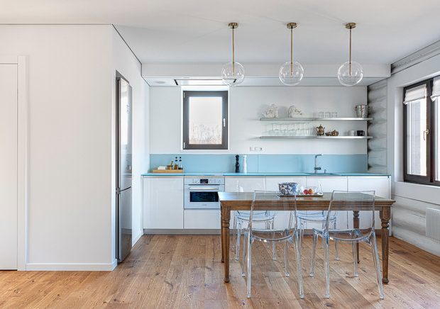 Фотография: Кухня и столовая в стиле Современный, Дом, Проект недели, Дом и дача, Московская область, 4 и больше, Более 90 метров, Decorator.pro, Насиба Бойматова, Татьяна Григорьева – фото на INMYROOM