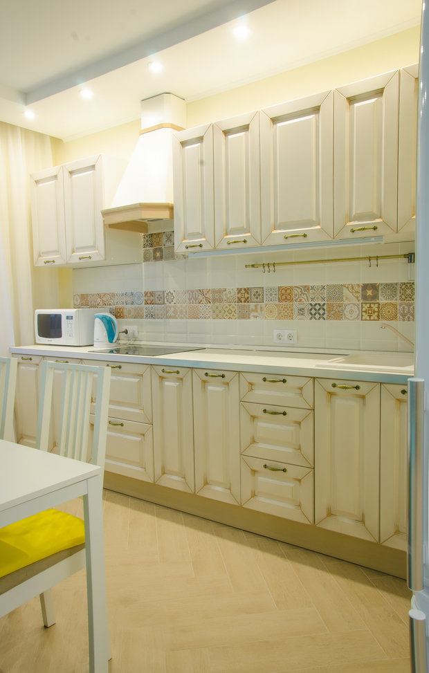 Фото из портфолио Реализация. Квартира 45 кв.м. на Романова – фотографии дизайна интерьеров на INMYROOM