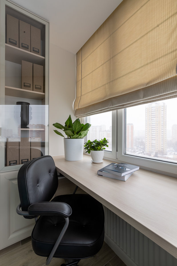 Фотография: Кабинет в стиле Современный, Квартира, Проект недели, Москва, 3 комнаты, 60-90 метров, Анастасия Бондарева, Bond Design – фото на INMYROOM