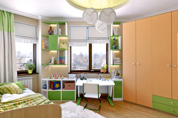 Фото из портфолио Мандариновый всплеск – фотографии дизайна интерьеров на INMYROOM