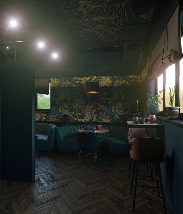 Фото из портфолио Кафе-бар в стиле лофт – фотографии дизайна интерьеров на INMYROOM