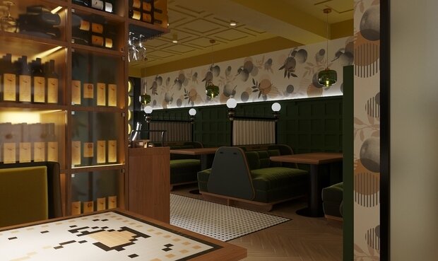 Фото из портфолио Дизайн кафе – фотографии дизайна интерьеров на INMYROOM