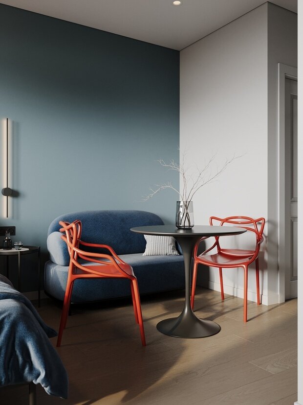 Фотография: Кухня и столовая в стиле Современный, Малогабаритная квартира, Квартира, Студия, Проект дня, Челябинск, до 40 метров, Студия Кель, Елена Кель – фото на INMYROOM