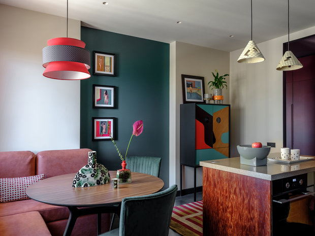 Фотография: Кухня и столовая в стиле Современный, Квартира, Проект недели, Москва, 3 комнаты, Более 90 метров, Студия Татьяны Архиповой, Татьяна Архипова – фото на INMYROOM