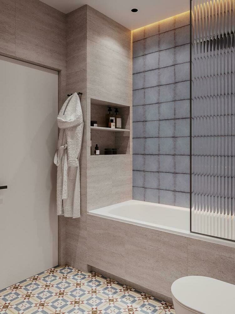 Фотография: Ванная в стиле Современный, Квартира, Проект недели, Санкт-Петербург, 2 комнаты, до 40 метров, 40-60 метров, Студия дизайна Максимаджи – фото на INMYROOM