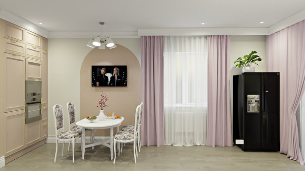 Фото из портфолио Трехкомнатная квартира 142 м2 – фотографии дизайна интерьеров на INMYROOM