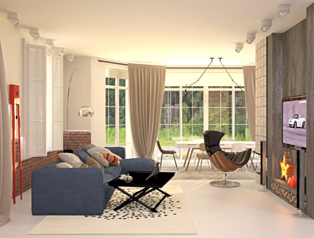 Фото из портфолио таунхаус в стиле эклектика для молодой семьи – фотографии дизайна интерьеров на INMYROOM