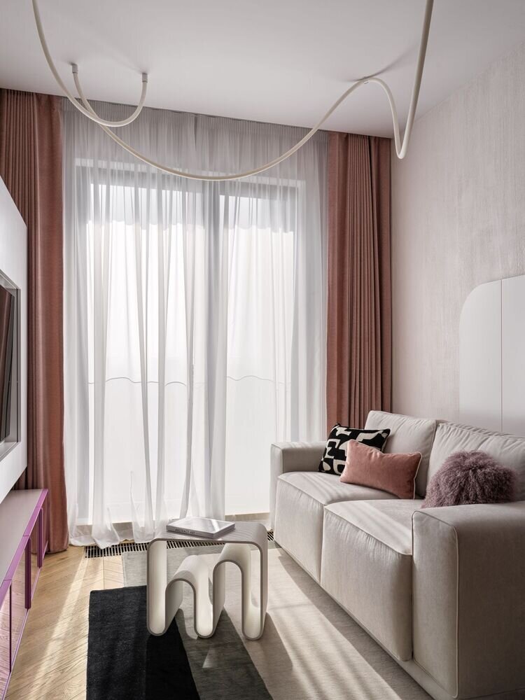 Фотография: Гостиная в стиле Современный, Квартира, Проект дня, Москва, 3 комнаты, 40-60 метров, Анастасия Ковальчук – фото на INMYROOM Фотография: Гостиная в стиле Современный, Квартира, Проект дня, Москва, 3 комнаты, 40-60 метров, Анастасия Ковальчук – фото на INMYROOM