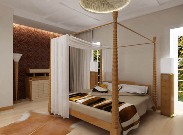 Фото из портфолио Квартира в Куркино - 120 кв.м. Проект решения спальни – фотографии дизайна интерьеров на INMYROOM