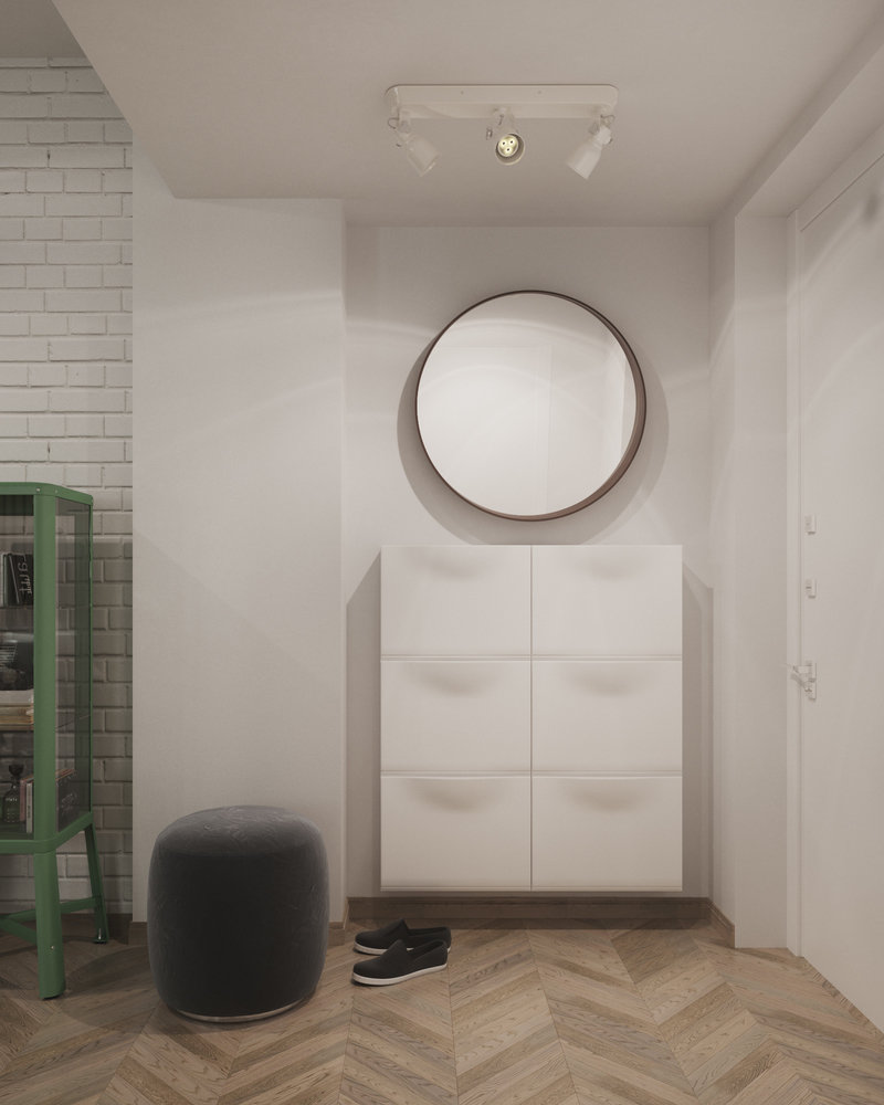 Фотография: Прихожая в стиле Скандинавский, Современный, Квартира, Проект недели, Москва, Юлия Чернова, Сталинка, 3 комнаты, 60-90 метров, Алина Ануфриева – фото на INMYROOM Фотография: Прихожая в стиле Скандинавский, Современный, Квартира, Проект недели, Москва, Юлия Чернова, Сталинка, 3 комнаты, 60-90 метров, Алина Ануфриева – фото на INMYROOM