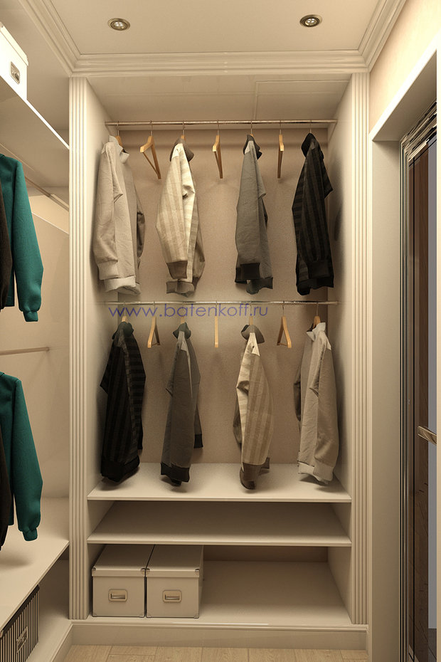 Фото из портфолио Дизайн проект гардероба в стиле современной классики. Москва. Мичуринский  – фотографии дизайна интерьеров на InMyRoom.ru