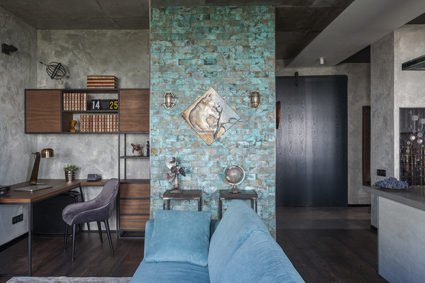 Фотография: Кабинет в стиле Лофт, Ванная, Декоративная штукатурка, Гид, Ирина Большакова, Мария Полянская, Андрей Попов, декоративная отделка стен, Роман Луценко, Dali-Decor – фото на INMYROOM