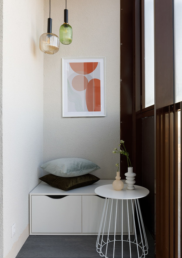 Фотография: Балкон в стиле Современный, Квартира, Проект недели, Санкт-Петербург, 2 комнаты, 40-60 метров, Юлия Бабинцева, YUHOME design – фото на INMYROOM