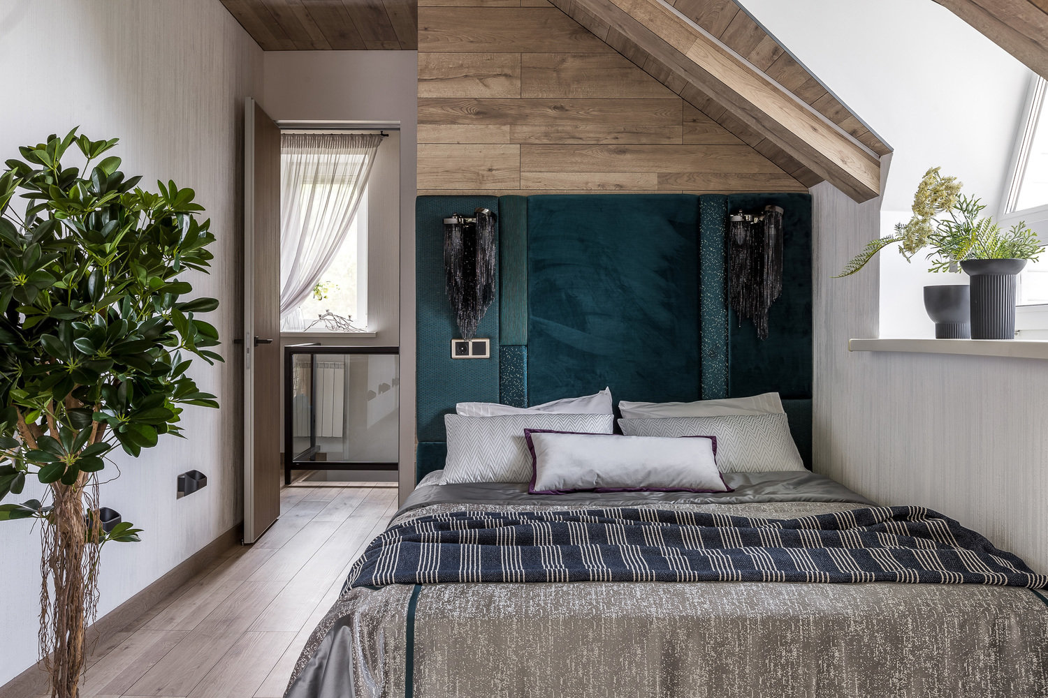 Фотография: Спальня в стиле Современный, Эклектика, Проект дня, Дача, Дом и дача, Самара, 3 комнаты, 60-90 метров, Мария Карпова, Ольга Борисова – фото на INMYROOM Фотография: Спальня в стиле Современный, Эклектика, Проект дня, Дача, Дом и дача, Самара, 3 комнаты, 60-90 метров, Мария Карпова, Ольга Борисова – фото на INMYROOM