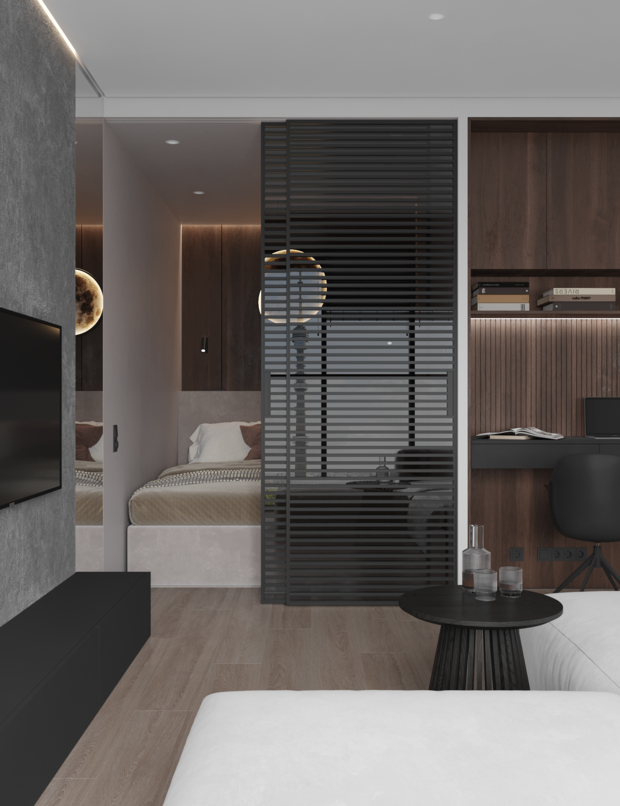 Фото из портфолио Как разместить на 43 кв.метрах  разместить 7 функциональных зон  – фотографии дизайна интерьеров на INMYROOM