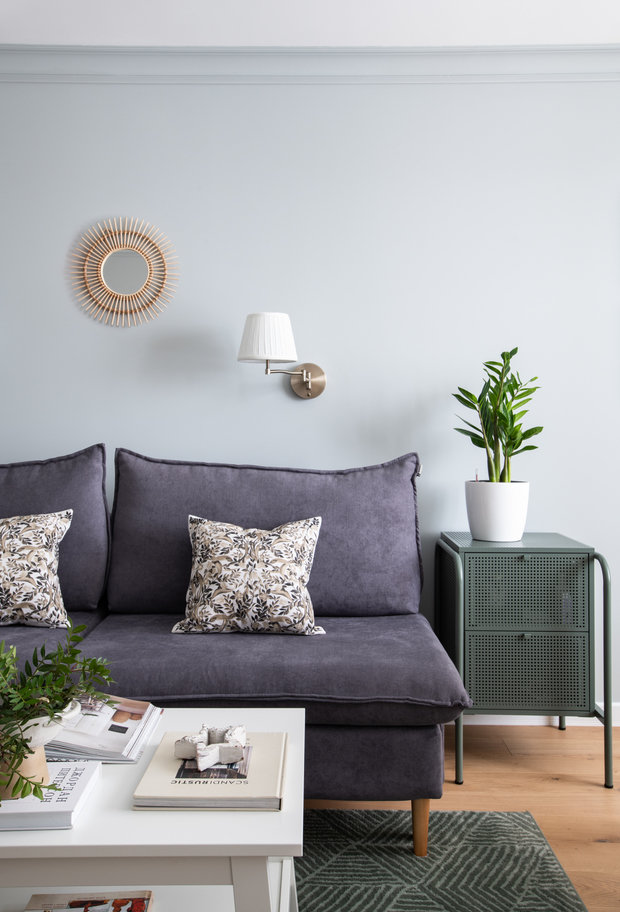 Фотография: Гостиная в стиле Современный, Квартира, Проект дня, Москва, 4 и больше, 60-90 метров, Алеся Котова – фото на INMYROOM