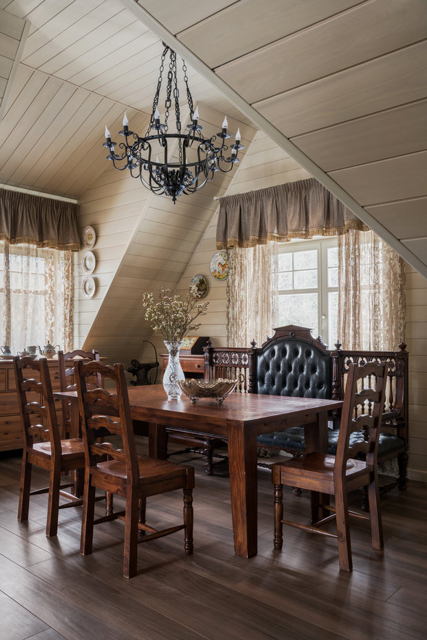 Фотография: Кухня и столовая в стиле Прованс и Кантри, Дом, Проект недели, Дом и дача, Московская область, 4 и больше, Более 90 метров, Абрамцево, Анна Насонова – фото на INMYROOM
