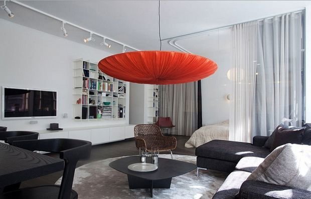 Фотография: Гостиная в стиле Эко, Декор интерьера, Малогабаритная квартира, Квартира, Студия – фото на INMYROOM