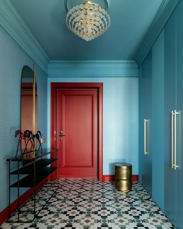 Фотография: Прихожая в стиле Современный, Эклектика, Квартира, Проект недели, Москва, 3 комнаты, Более 90 метров, Miklashevskaia Interior, Анна Миклашевская – фото на INMYROOM