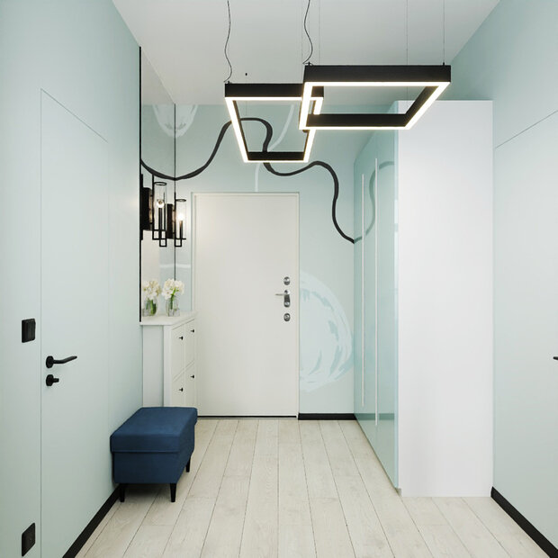 Фотография: Прихожая в стиле Современный, Минимализм, Квартира, Проект недели, 3 комнаты, 40-60 метров, Фрязино, Анна Гречка – фото на INMYROOM