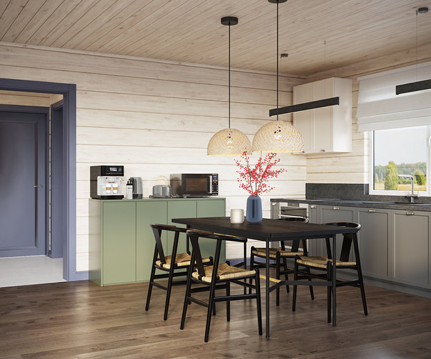 Фото из портфолио Утро в сосновом лесу | Коттеджный поселок Заповедник – фотографии дизайна интерьеров на INMYROOM