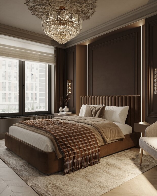 Фото из портфолио Дизайн-проект квартиры в ЖК «Victory Park Residences (Виктори Парк Резиденсез)» в стиле неоклассика – фотографии дизайна интерьеров на INMYROOM