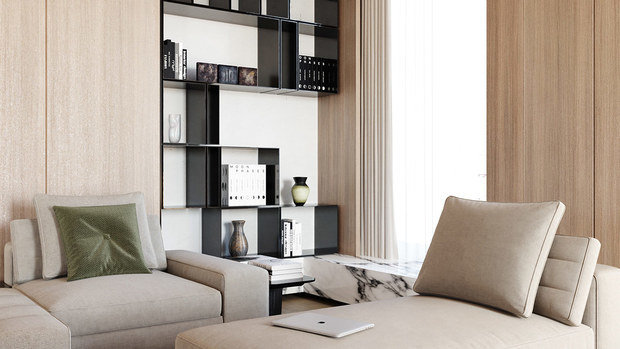 Фото из портфолио Безмятежно стильный интерьер в белых и деревянных тонах – фотографии дизайна интерьеров на INMYROOM