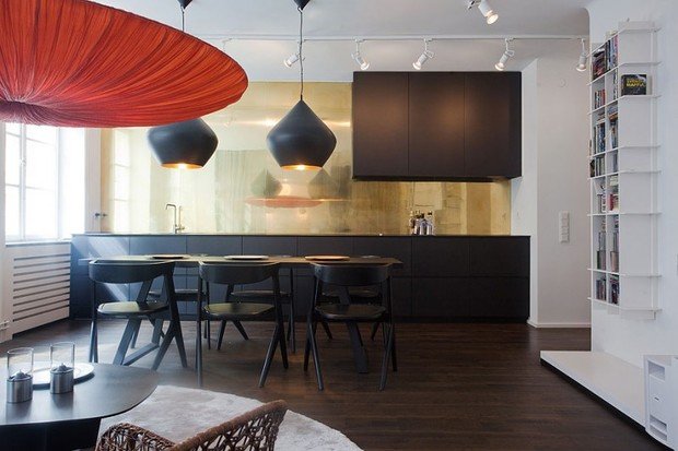 Фотография: Кухня и столовая в стиле Современный, Малогабаритная квартира, Квартира, Дома и квартиры, Проект недели – фото на INMYROOM